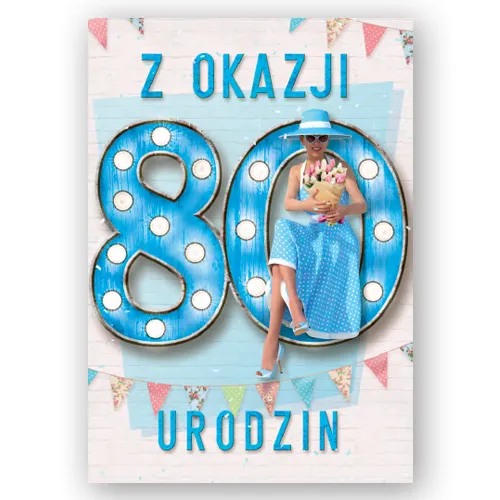 Karnet - Z okazji 80 urodzin