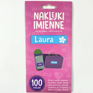 Naklejki imienne 100 szt. - Laura