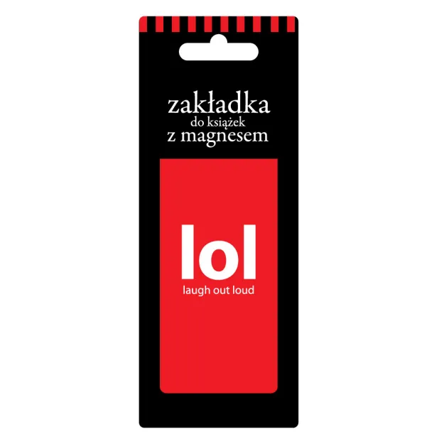 Zakładka magnetyczna do książki - LOL - Laugh to loud