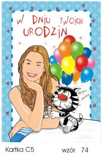 Karnet C5 - W dniu twoich urodzin