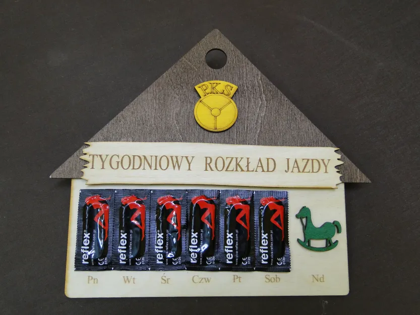 Tygodniowy rozkład jazdy - prezerwatywy