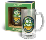 Kufelek szklany - 40 urodziny - Idealny dzień na dobre piwo