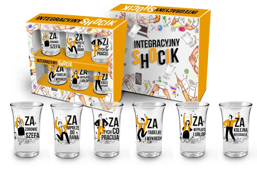 Zestaw 6 kieliszków - Integracyjny shocik
