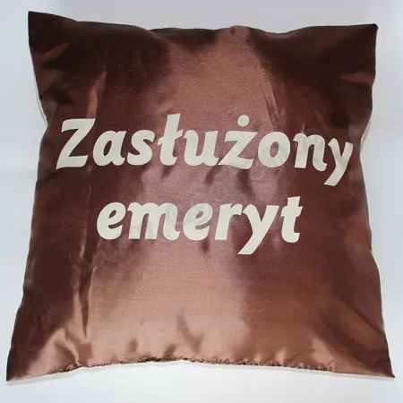 Poduszka duża - Zasłużony emeryt