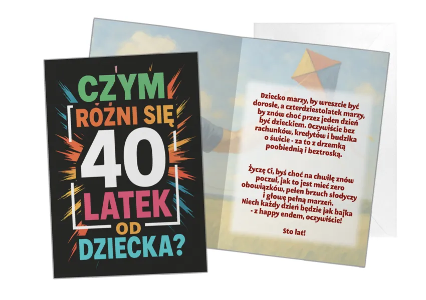 Karnet B6 - Czym różni się 40-latek od dziecka ?