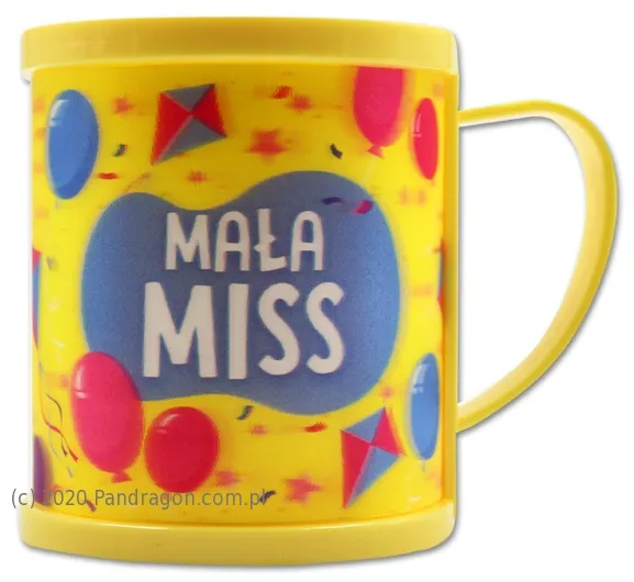 Kubek plastikowy 3D - Mała miss