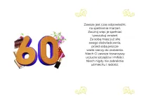 Karnet 3K - W dniu Twoich 60 urodzin - 2