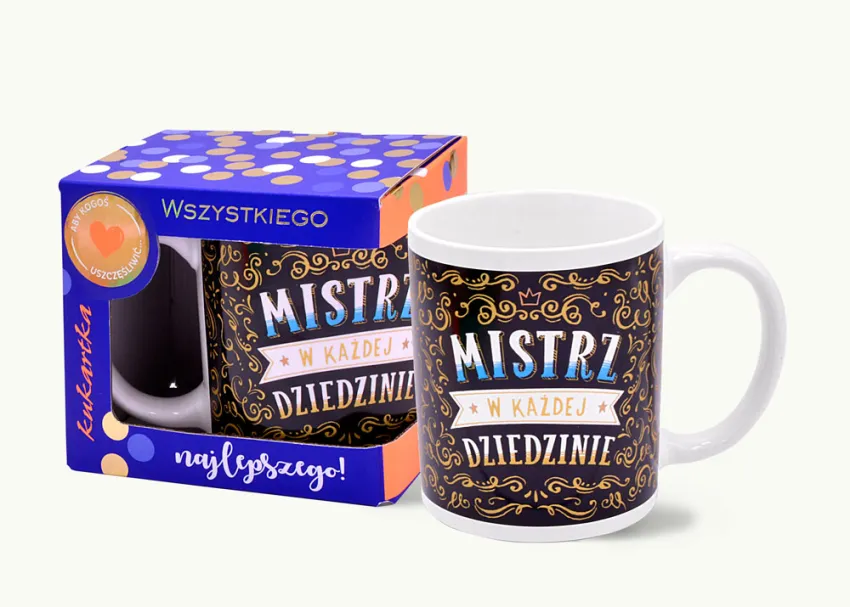 Kubek premium Kukartka - Mistrz w każdej dziedzinie