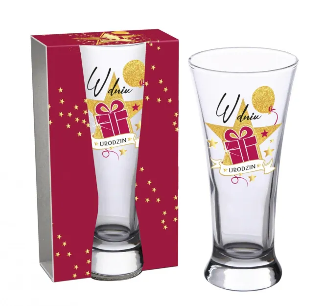 Szklanka do piwa STARS - W dniu urodzin
