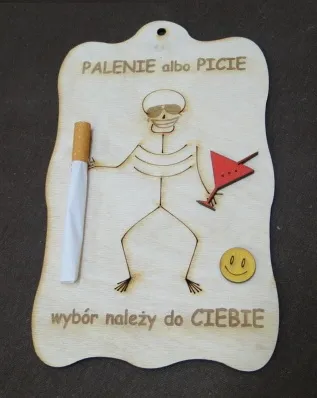 Deska - Palenie albo zdrowie, wybór należy do Ciebie