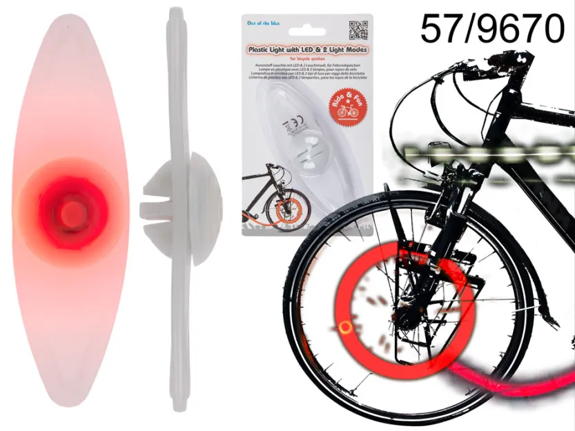 Lampka LED na szprychy rowerowe