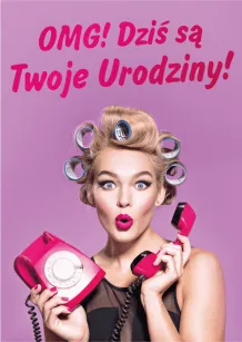 Karnet 3D z życzeniami - OMG! Dziś są Twoje urodziny!