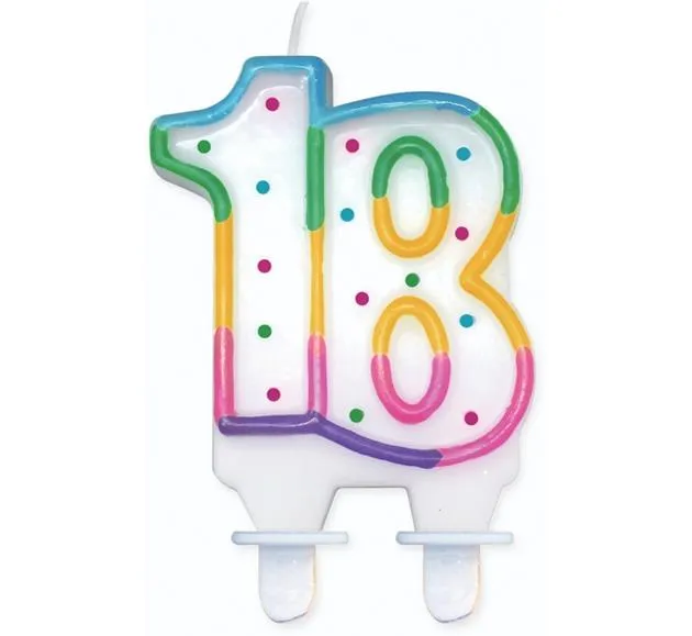 Świeczka z kropeczkami - 18