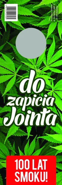 Zawieszka na butelkę - Do zapicia jointa. 100 lat smoku!