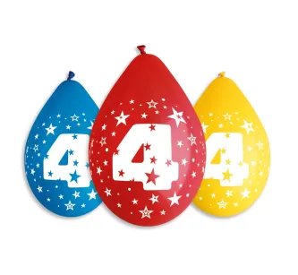 Balony 4 - pastelowe 5szt - wiszące