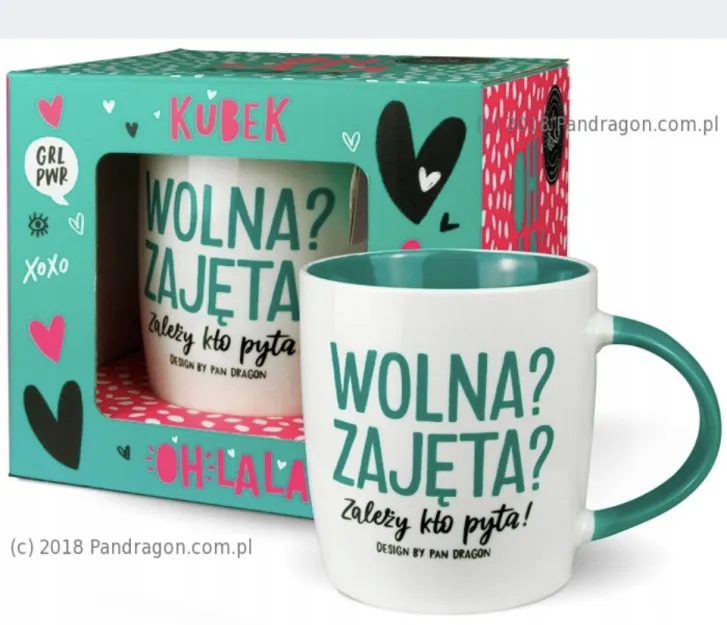Kubek Oh Lala - Wolna? Zajęta? zależy kto pyta!