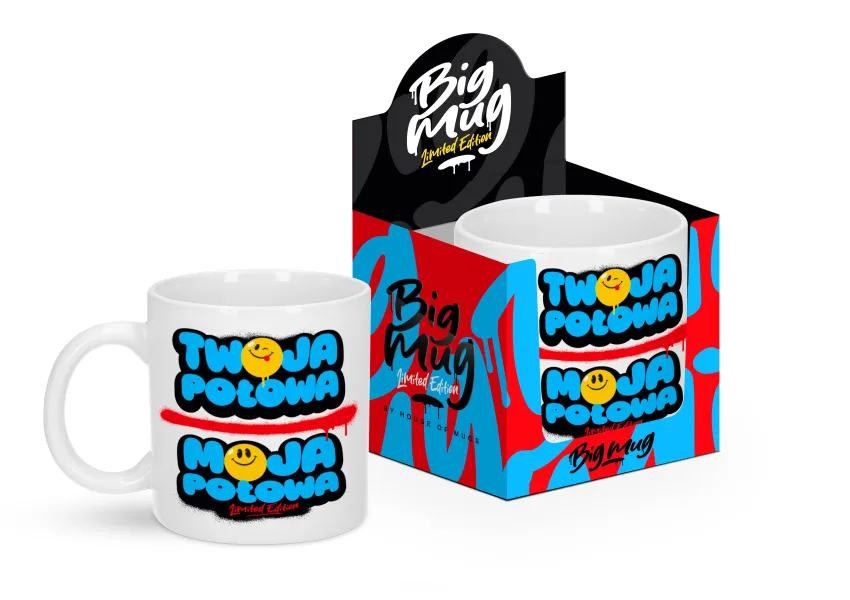 Kubek Big Mug - Twoja połowa, Moja połowa