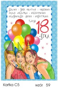 Karnet C5 - Szalona, super odlotowa, odjechana, fajowa... twoja 18-stka
