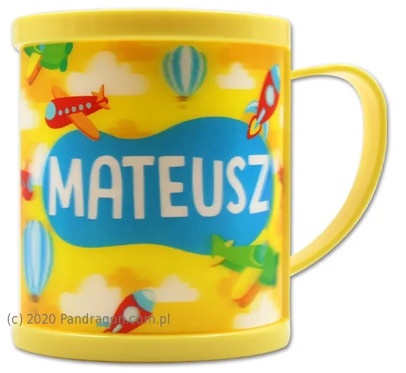 Kubek plastikowy 3D - Mateusz