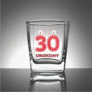 Szklanka whisky - 30 urodziny (świeczki)