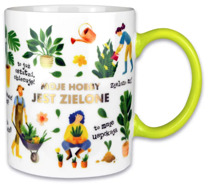 Kubek PORYS - Moje hobby jest zielone