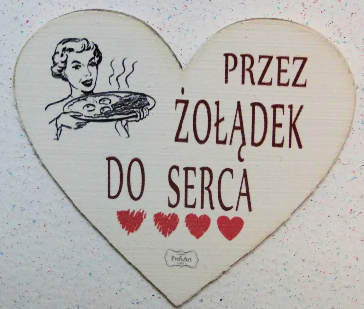Magnes serce vintage - Przez żołądek do serca