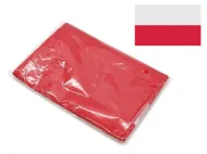 Flaga Polska - 150 x 90 cm - z tunelem na drzewiec