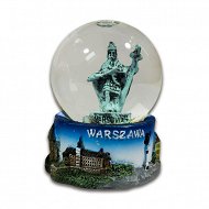 Szklana kula 8cm - Warszawa (Zygmunt III Waza)