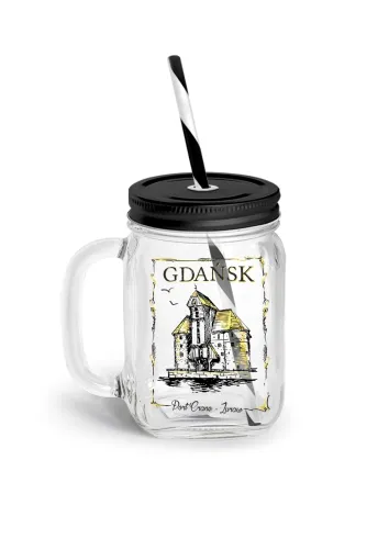 Mini słoik z rurką - Gdańsk. Żuraw
