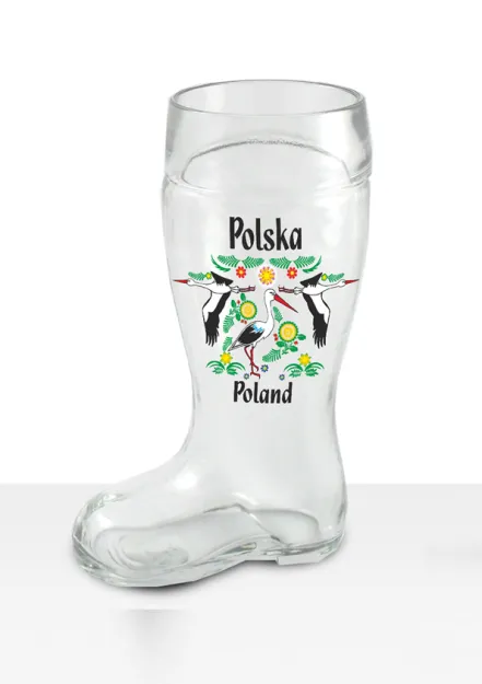Kieliszek but folk - Bocian - Polska - Poland