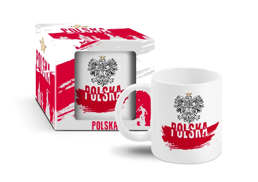 Kubek - Polska (czarny orzeł)