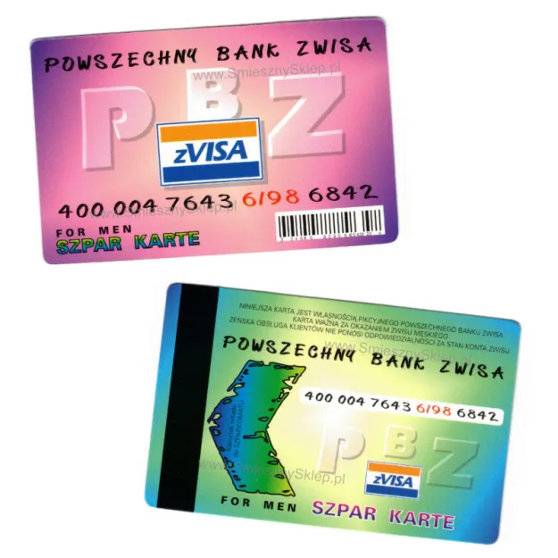 Śmieszne dokumenty - Karta kredytowa P.B.Zwisa