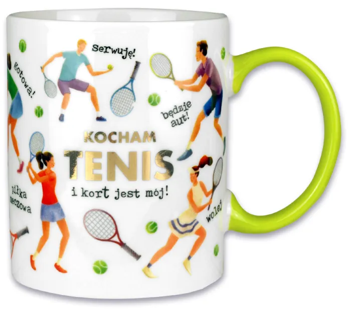 Kubek PORYS - Kocham tenis i kort jest mój!