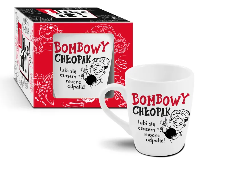 Kubek baryłka - Bombowy Chłopak lubi czasem się mocno odpalić