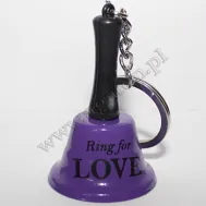 Dzwonek mały, brelok - Ring for love - dzwonek na miłość