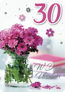 Karnet 3D - 30 lat. W dniu urodzin.