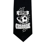 Krawat czarny - Super chłopak (piłka)