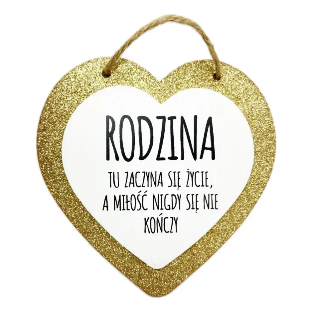 Drewniane serce - Rodzina. Tu zanczyna się życie, a miłośc nigdy się nie kończy.