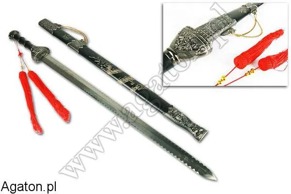 Replika broni - miecz metalowy, tępy długość 110 cm
