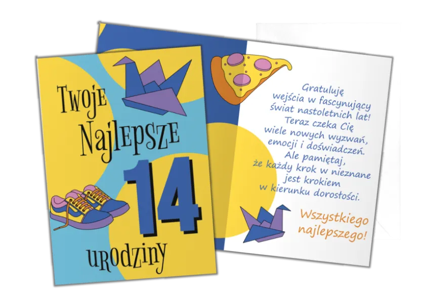 Karnet B6 - Twoje Najlepsze 14 Urodziny