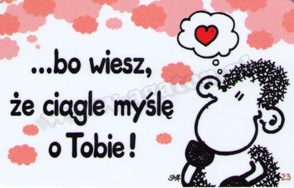 Karta Sheepworld - ... bo wiesz, że ciągle myślę o Tobie