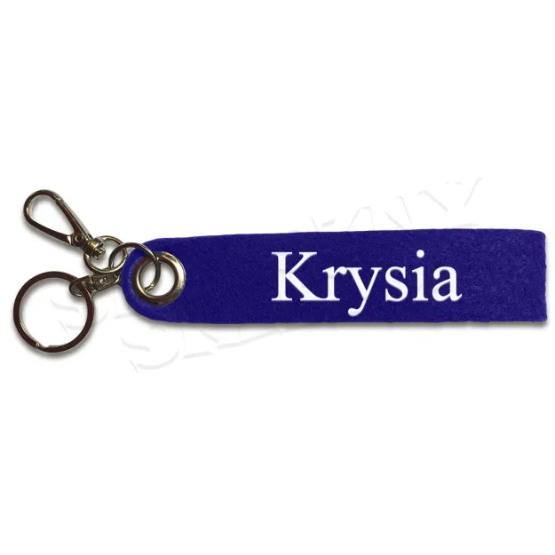 Brelok filcowy z imieniem - Krysia