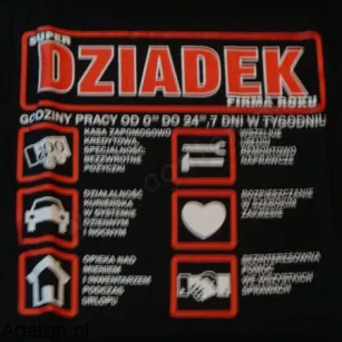 Koszulka - Super Dziadek - Firma Roku