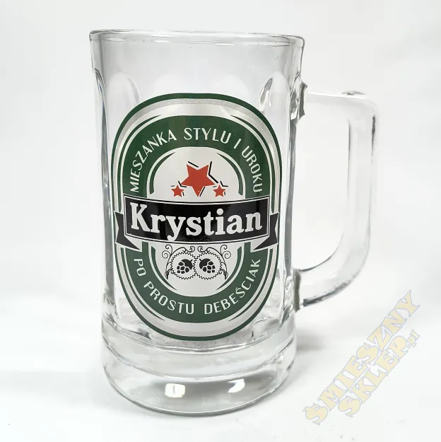 Kufel 0.3L - Krystian Mieszanka stylu i uroku po prostu debeściak