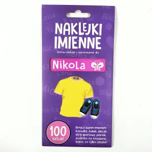 Naklejki imienne 100 szt. - Nikola