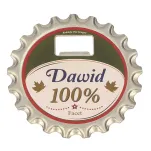 Otwieracz, podstawka, magnes 3w1 - Dawid - 100% facet - 2