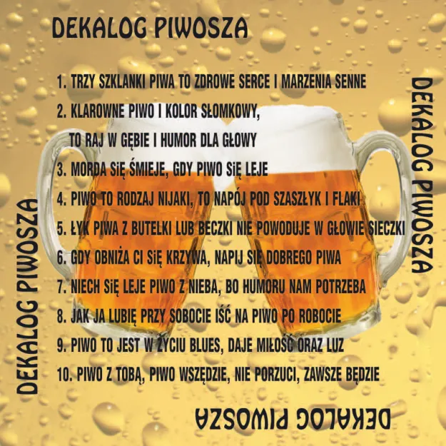 Podkładka magnetyczna - Dekalog Piwosza