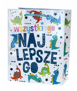 Torebka Kukartka M - (niebieska) Wszystkiego najlepszego
