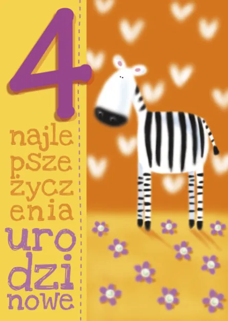 Karnet Kukartka PP - 4. Najlepsze życzenia urodzinowe.