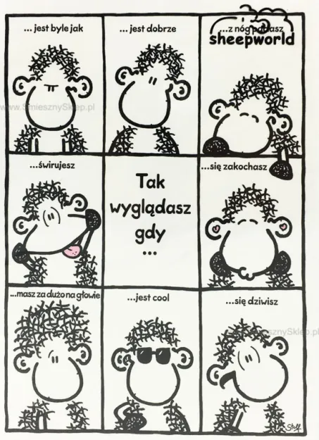 Karnet Sheepworld - Tak wyglądasz gdy...